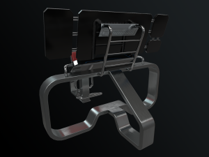 Lowpoly Scifi Control Room 3D Model