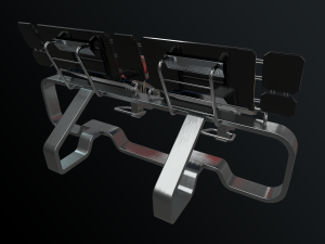 Lowpoly Scifi Control Room 3D Model