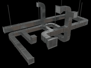 Lowpoly Modular Vents and Ducts Modelo 3D
