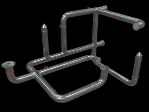 Lowpoly Modular Vents and Ducts Modelo 3D
