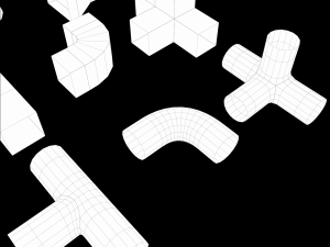 Lowpoly Modular Vents and Ducts Modelo 3D