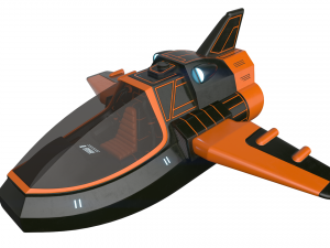 Scifi Vehicle with interior 3D Modell