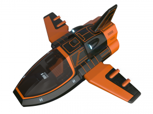 Scifi Vehicle with interior 3D Modell