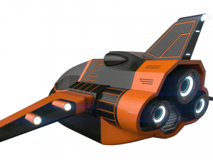 Scifi Vehicle with interior 3D Modell
