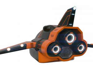 Scifi Vehicle with interior 3D Modell