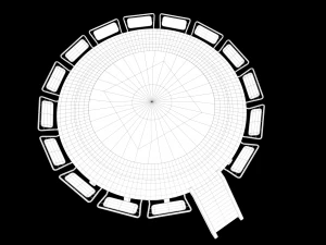 Lowpoly Scifi Helipad 3D Model