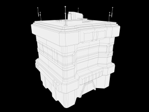 Lowpoly Modular Scifi Building Collection 3D 模型