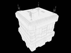 Lowpoly Modular Scifi Building Collection 3D 模型