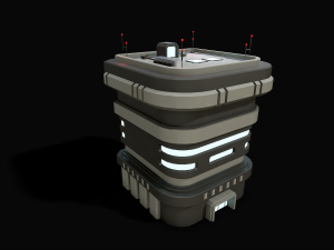 Lowpoly Modular Scifi Building Collection 3D 模型