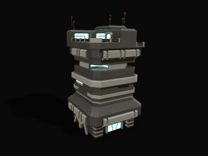 Lowpoly Modular Scifi Building Collection 3D 模型