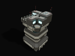 Lowpoly Modular Scifi Building Collection 3D 模型