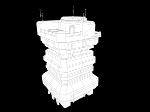 Lowpoly Modular Scifi Building Collection 3D 模型
