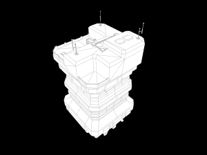 Lowpoly Modular Scifi Building Collection 3D 模型
