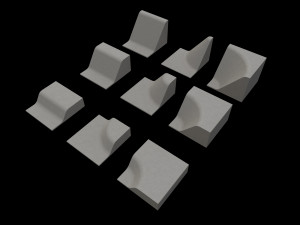 Lowpoly Modular Skatepark 3D Модель