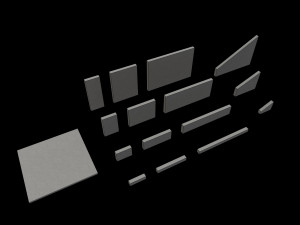 Lowpoly Modular Skatepark 3D Модель