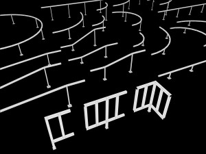 Lowpoly Modular Skatepark 3D Модель