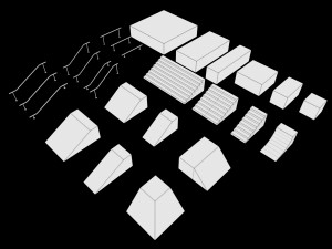 Lowpoly Modular Skatepark 3D Модель