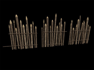 Lowpoly Ancient Camp Construction Kit Model 3D