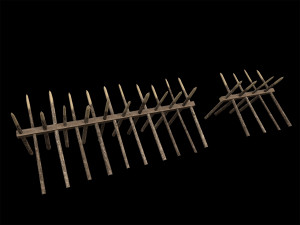 Lowpoly Ancient Camp Construction Kit Model 3D
