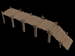 Lowpoly Ancient Camp Construction Kit Model 3D