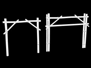 Lowpoly Ancient Camp Construction Kit Model 3D