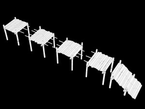 Lowpoly Ancient Camp Construction Kit Model 3D