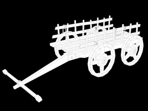 Zestaw do budowy starożytnego obozu Lowpoly Model 3D