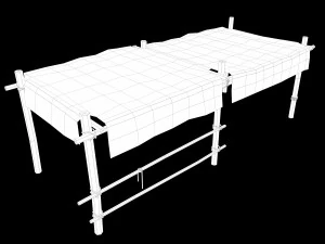 Zestaw do budowy starożytnego obozu Lowpoly Model 3D