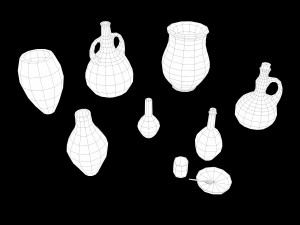 Lowpoly Ancient Camp Construction Kit Model 3D