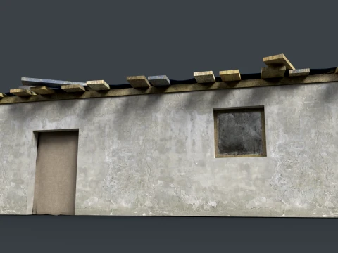 Lowpoly Shacks Collection 3D Model