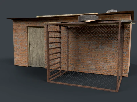 Lowpoly Shacks Collection 3D Model