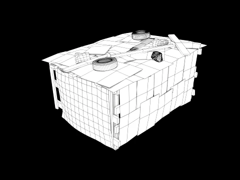 Lowpoly Shacks Collection 3D Model