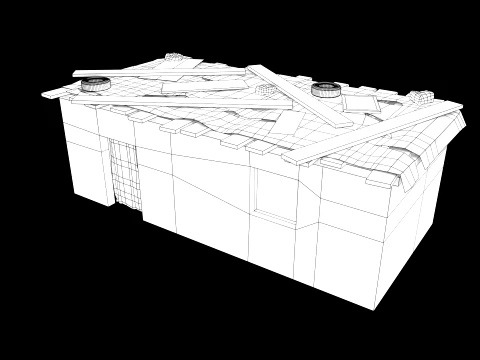 Lowpoly Shacks Collection 3D Model