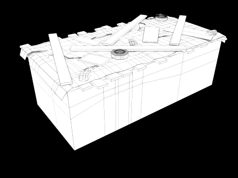 Lowpoly Shacks Collection 3D Model