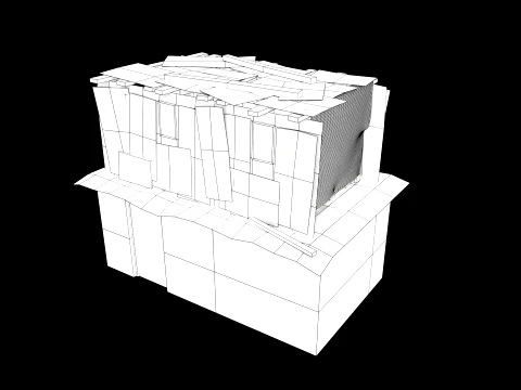 Lowpoly Shacks Collection 3D Model