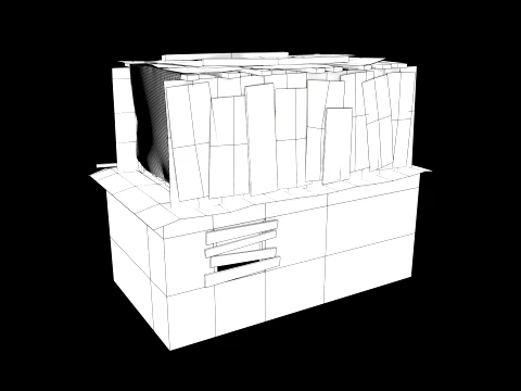 Lowpoly Shacks Collection 3D Model