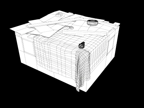 Lowpoly Shacks Collection 3D Model