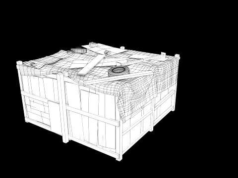 Lowpoly Shacks Collection 3D Model