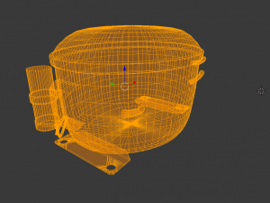 refrigeration compressor Modello 3D
