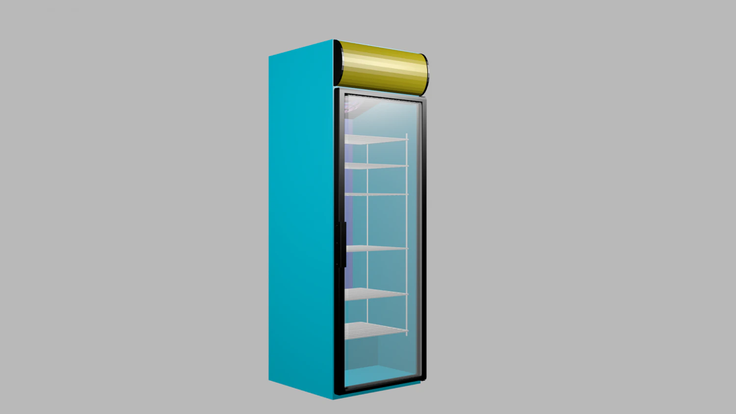 commercial refrigerator 3D Model .c4d .max .obj .3ds .fbx .stl .blend