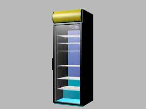 commercial refrigerator 3D Model