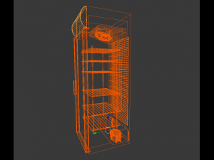 commercial refrigerator 3D Model
