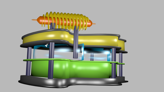 pavilion fast food 3Dモデル .c4d .max .obj .3ds .fbx .stl .blend
