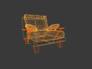 fotel Model 3D