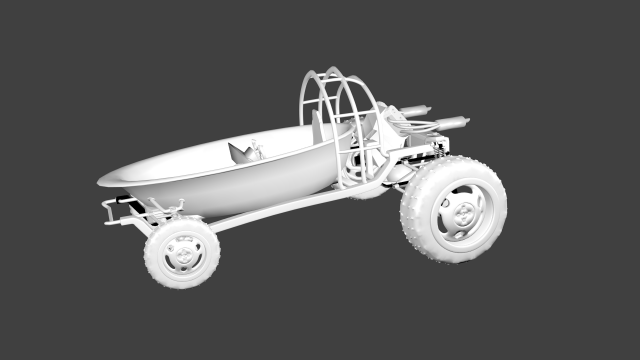 buggy bath 3D Model .c4d .max .obj .3ds .fbx .stl .blend 