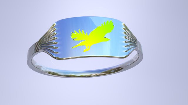 ring 3D Принт Модель .c4d .max .obj .3ds .fbx .stl .blend 