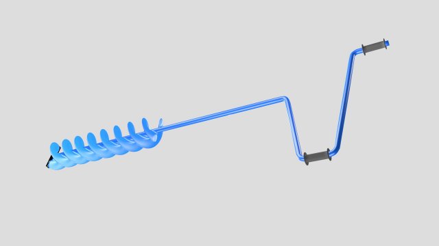 ice screws 3D Model .c4d .max .obj .3ds .fbx .stl .blend 