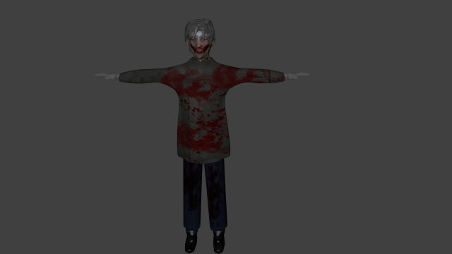zombie 3D 模型 .c4d .max .obj .3ds .fbx .stl .blend 