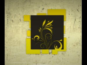 wall flower decor 3Dモデル