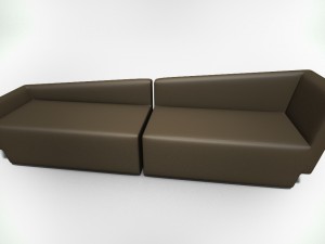 leather sofa 3Dモデル